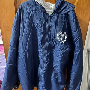 PINK Victoria's Secret Blue Bomber Jacket